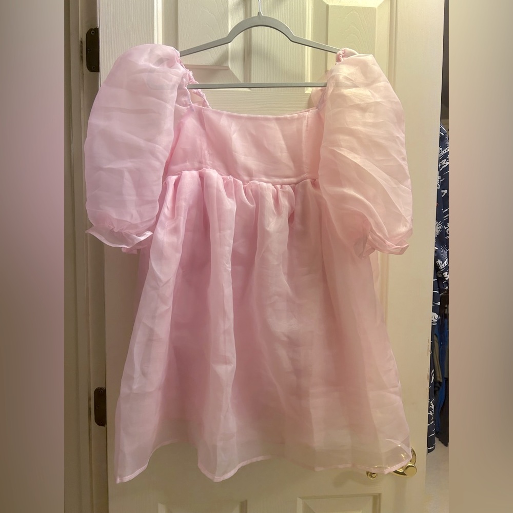 Women's Puff Sleeve Tulle Princess Dress Med